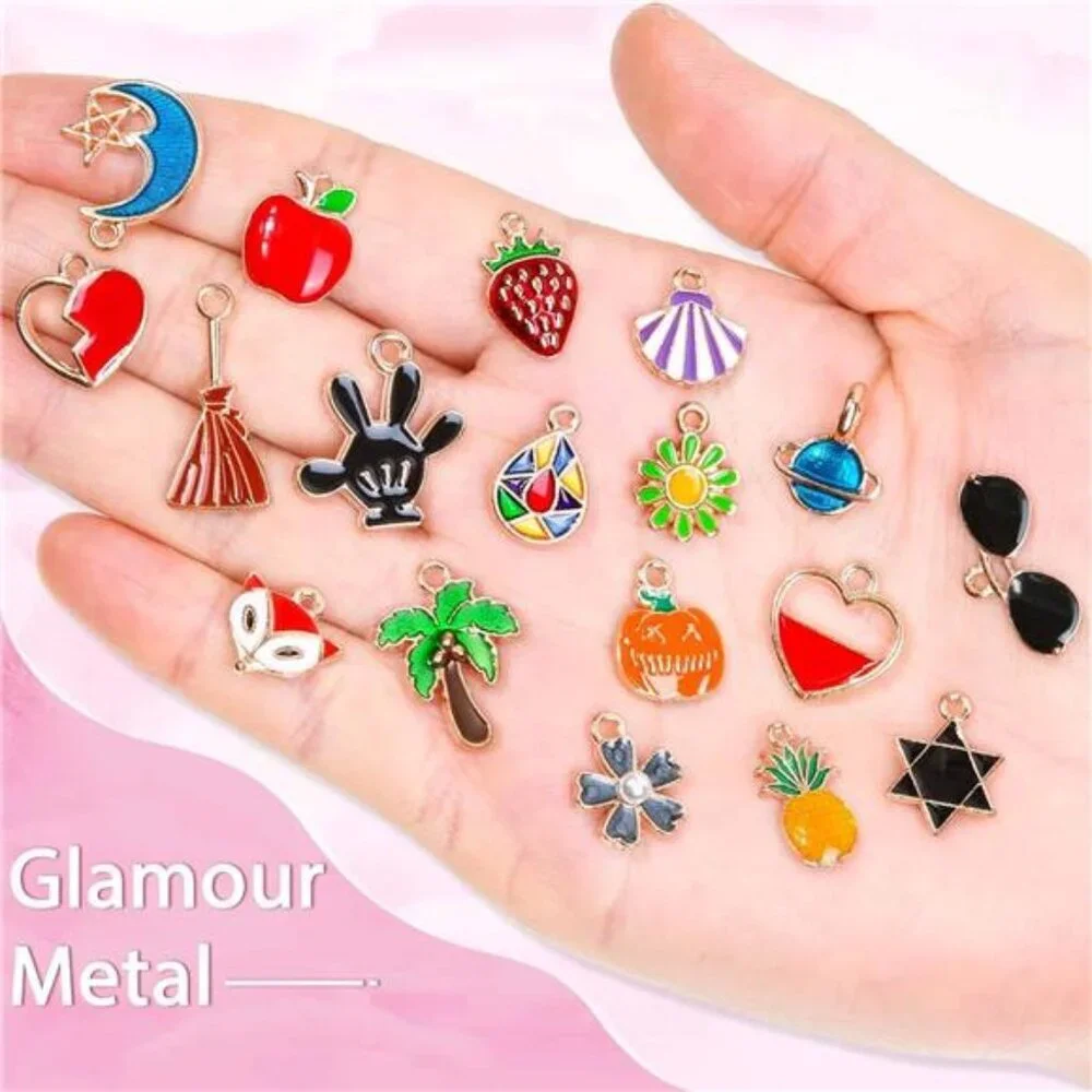 400Pcs Charms for Jewelry Making, Assorted Enamel Bracelet Bangle Charms, Mixed - Picture 5 of 7